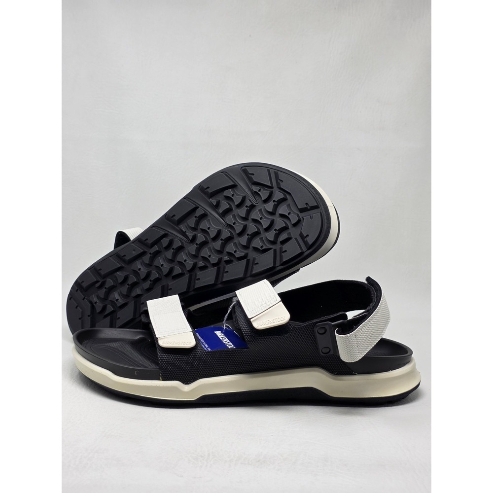 Birkenstock Mens Tatacoa Futura Black White Birko-Flor Sandals Size 46 13 US New - Picture 1 of 11
